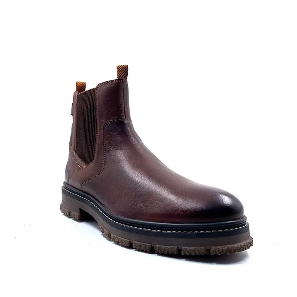 Ανδρικά Δερμάτινα Μποτάκια 5-15401-41 305 Cognac