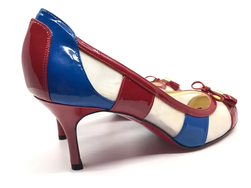 Γυναικείες Γόβες  3057-DEC σε  Κόκκινο Χρωματισμό