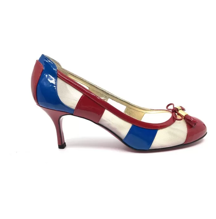 Γυναικείες Γόβες  3057-DEC σε  Κόκκινο Χρωματισμό