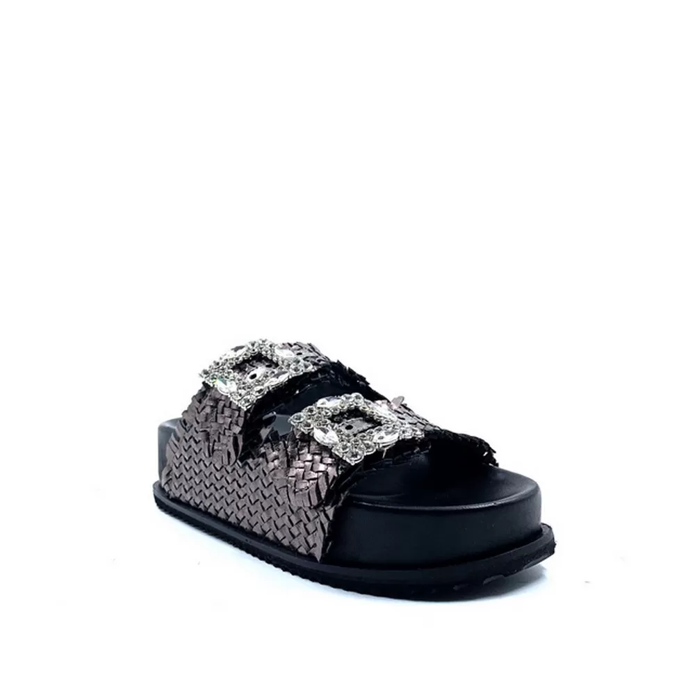 Γυναικεία Δερμάτινα Flatforms Κ-10920 9872 Black