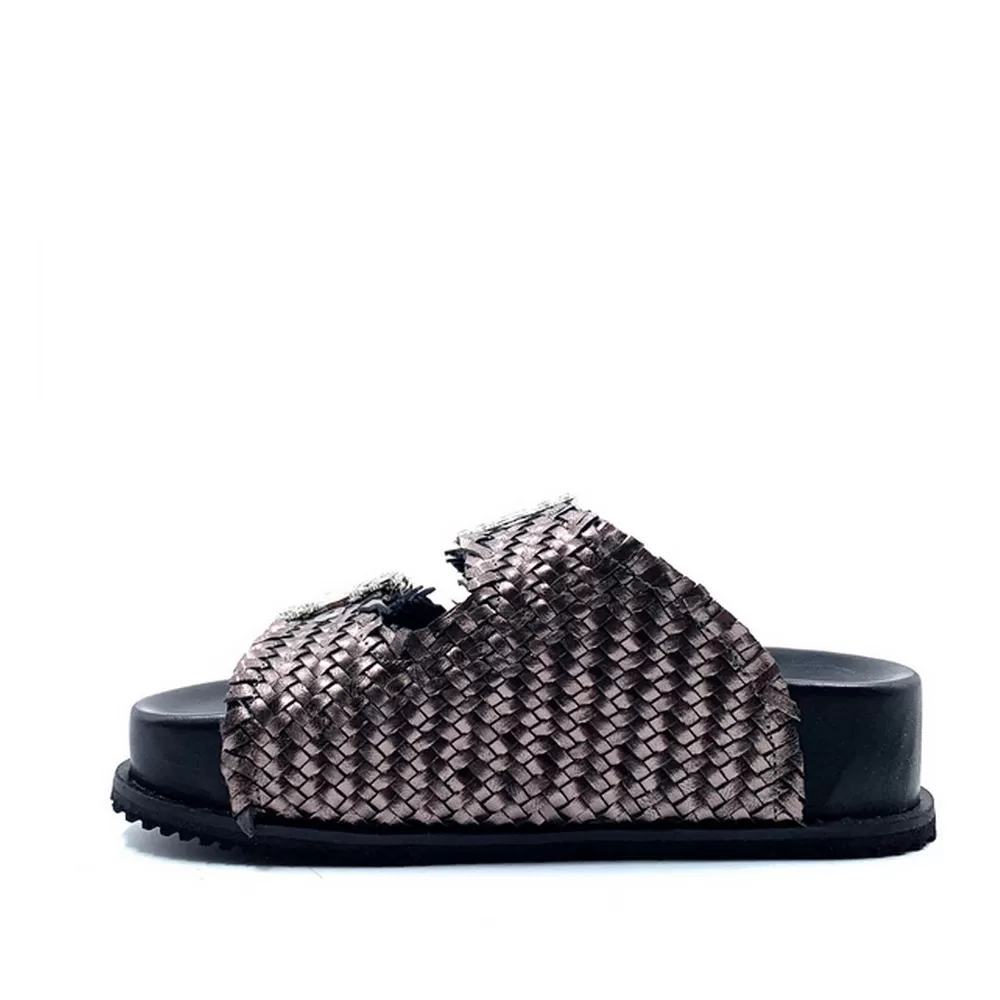 Γυναικεία Δερμάτινα Flatforms Κ-10920 9872 Black