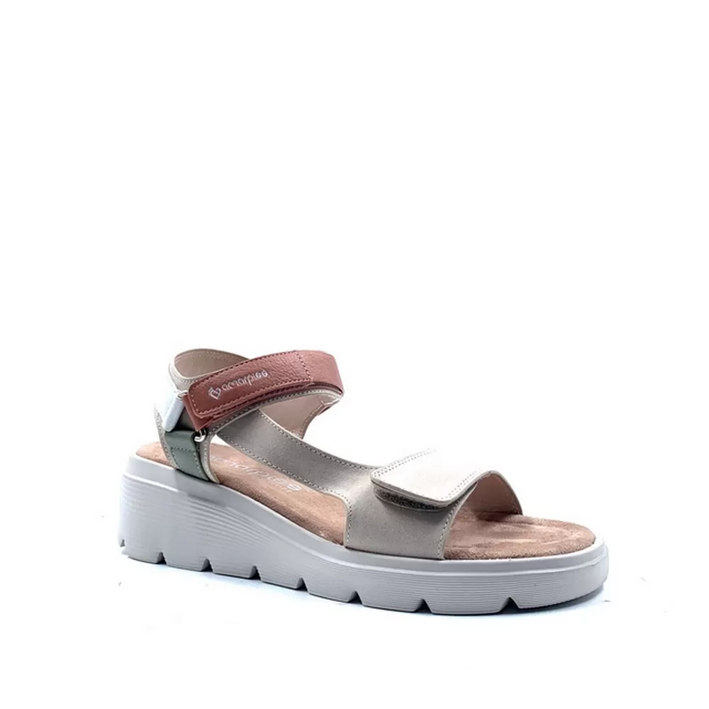 Γυναικεία Σανδάλια Abz26645 Combi Beige