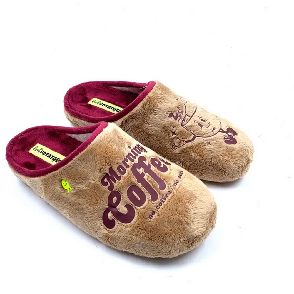 Ανδρικές Παντόφλες Ανατομικές από Μαλακή Γούνα  76952 Marron  PincKney