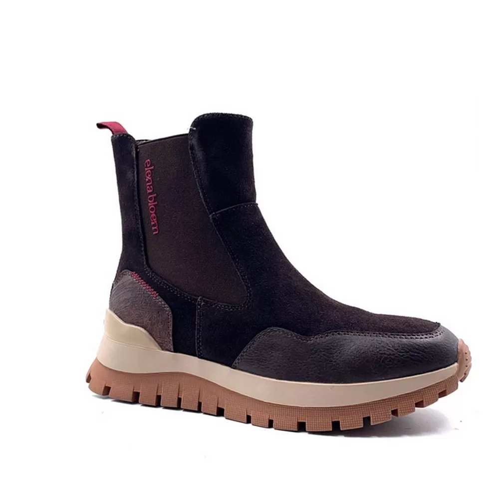 Γυναικεία Δερμά Καστόρι Μποτάκια 25Ε842 σε Καφέ Χρωματισμό Marron