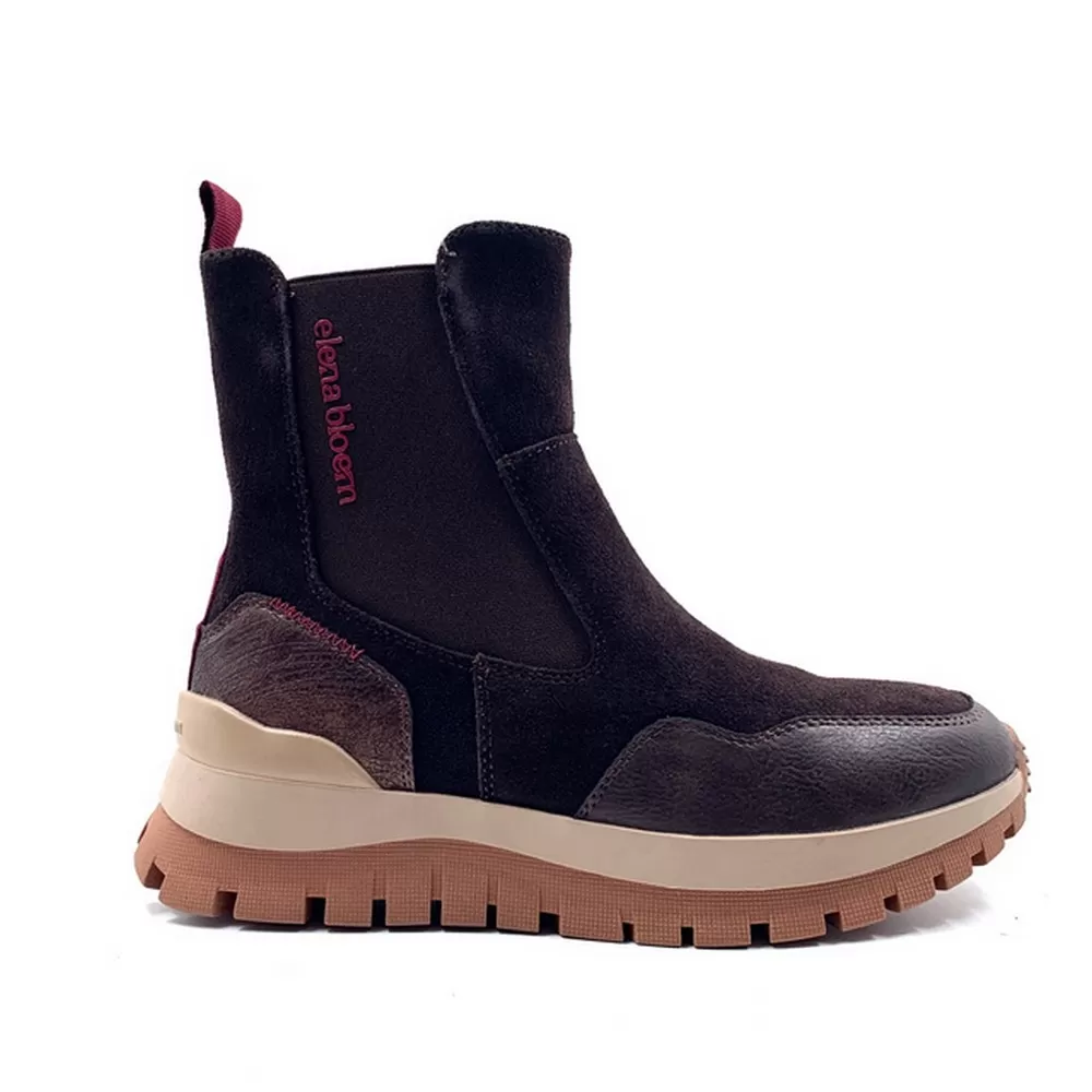 Γυναικεία Δερμά Καστόρι Μποτάκια 25Ε842 σε Καφέ Χρωματισμό Marron