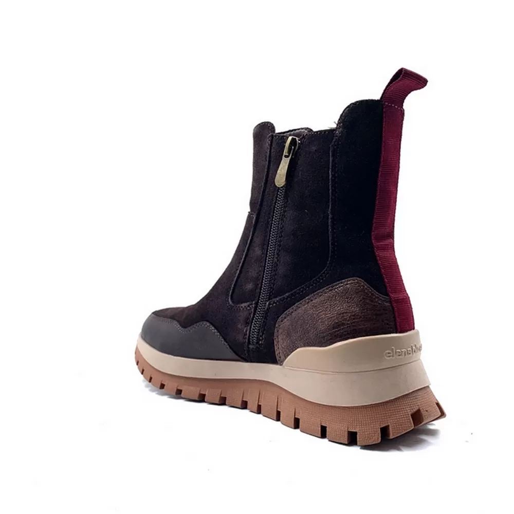 Γυναικεία Δερμά Καστόρι Μποτάκια 25Ε842 σε Καφέ Χρωματισμό Marron