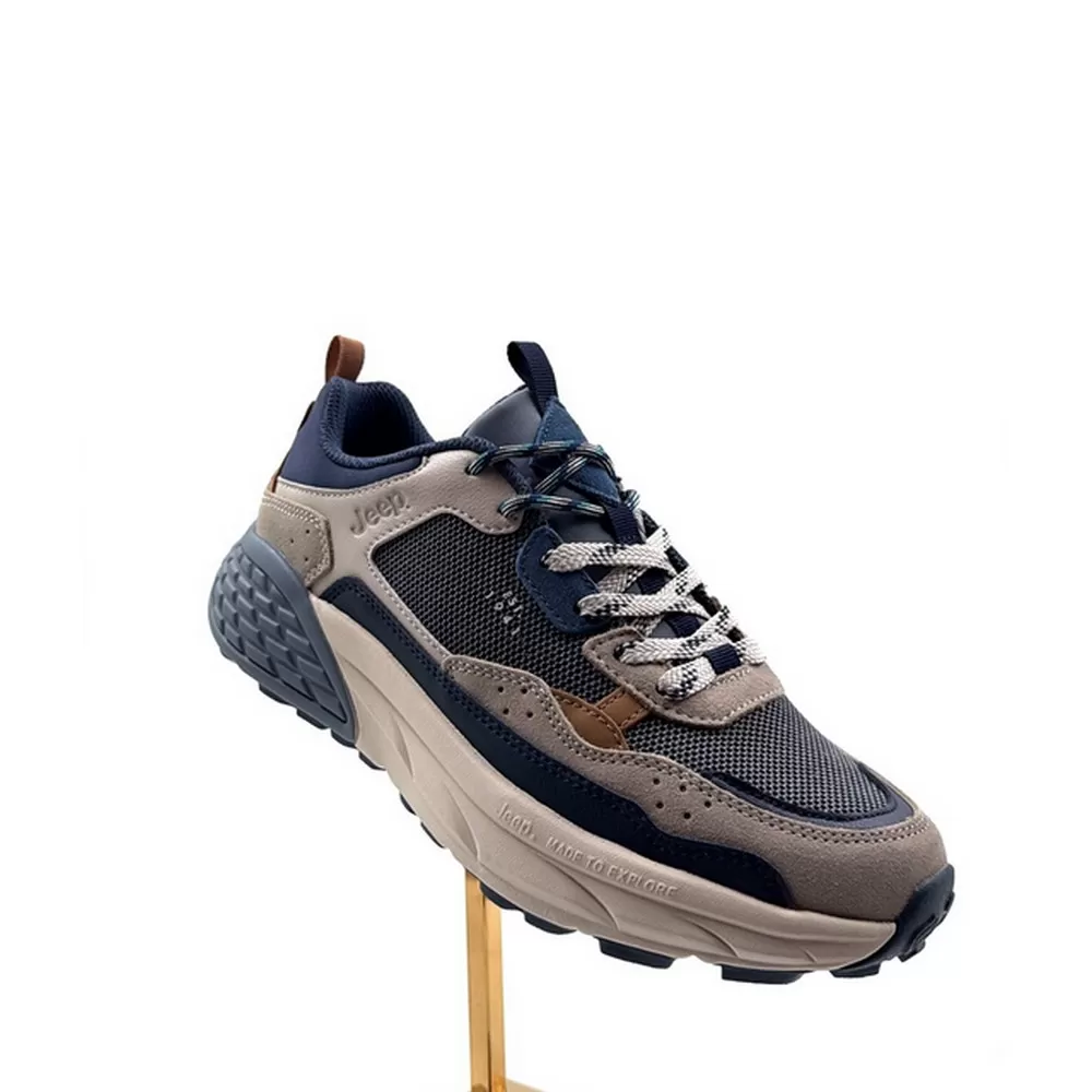 Ανδρικά Sneakers Groove JM61004a-016 Δέρμα Μπλε Καστόρι Navy