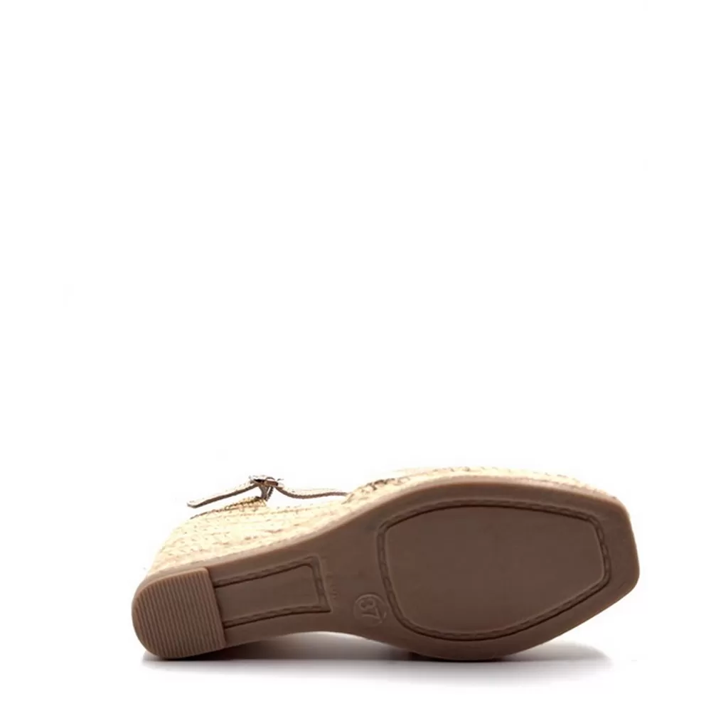 Γυναικείες Εσπαντρίγιες 216900 Δέρμα Χρυσό