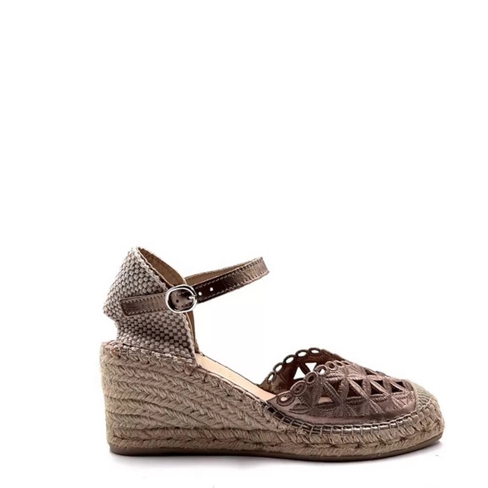 Γυναικείες Εσπαντρίγιες Δέρμα 216534 Stone