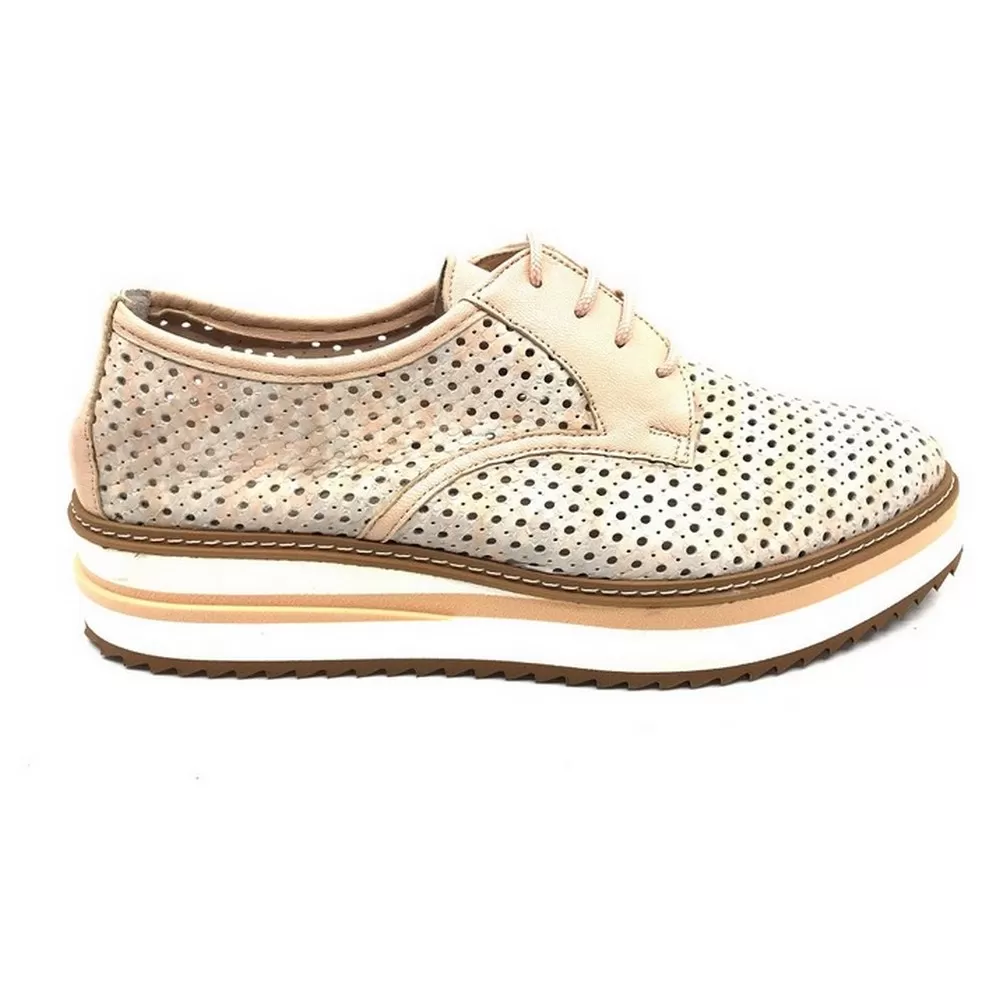 Γυναικεία  Oxford TSITSIVAS 1504 Δερμάτινα Nude