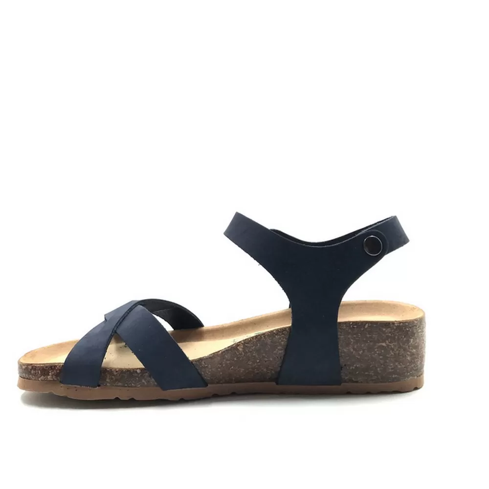 Γυναικείες Πλατφόρμες Ανατομικές Nabuk Fregene12 σε Μπλε Χρωματισμό (Blu Navy)