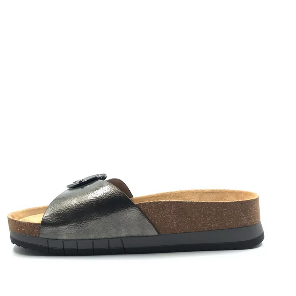 Γυναικείες Ανατομικές Παντόφλες 8-27582-28-990 σε Γκρι Χρωματισμό ( Patent Pewter)