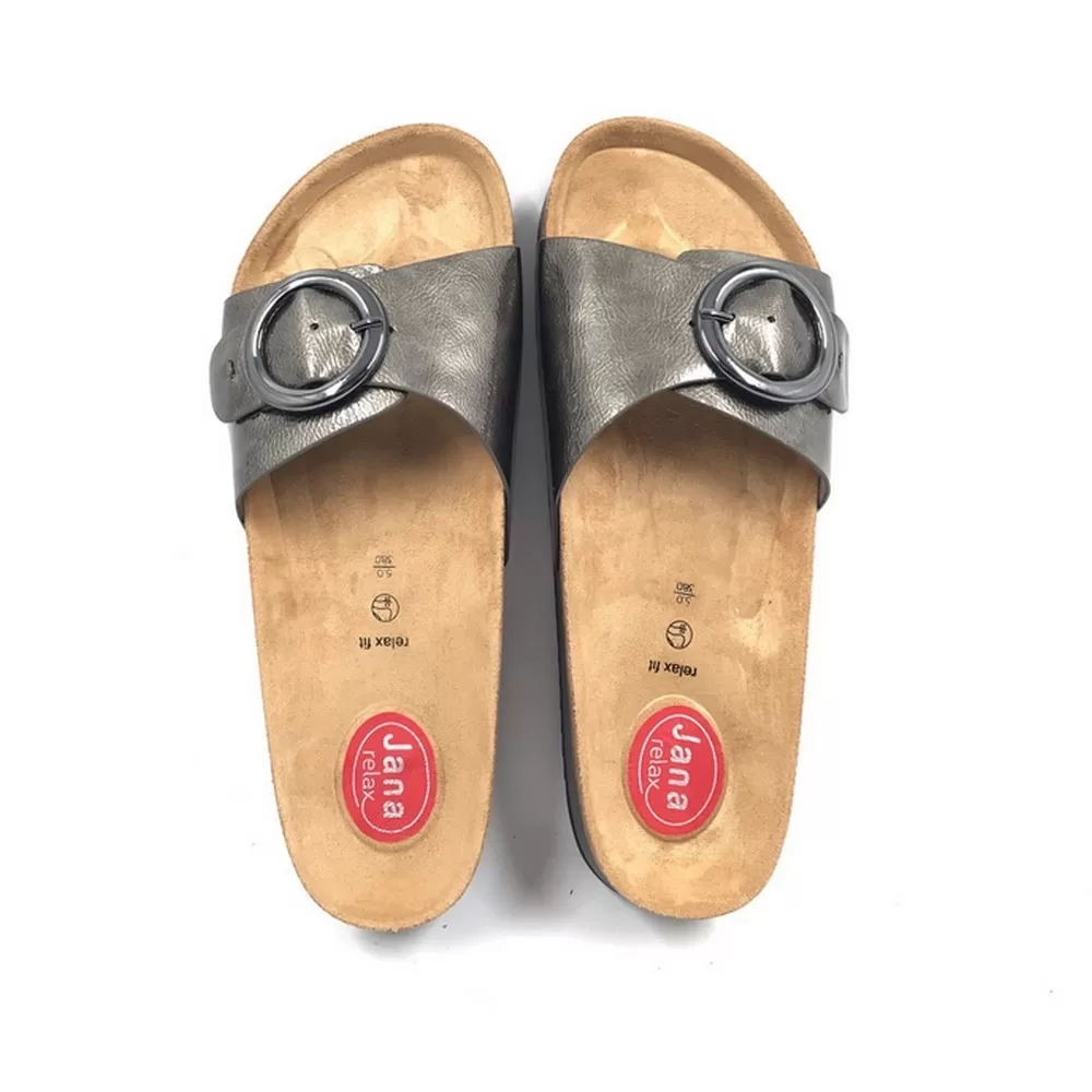 Γυναικείες Ανατομικές Παντόφλες 8-27582-28-990 σε Γκρι Χρωματισμό ( Patent Pewter)