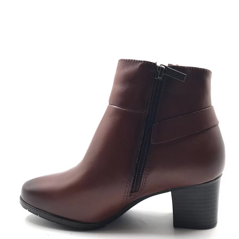 Γυναικεία Μποτάκια Ανατομικά  8-85303-29 328 σε Κονιάκ Χρωματισμό (CHESTNUT)