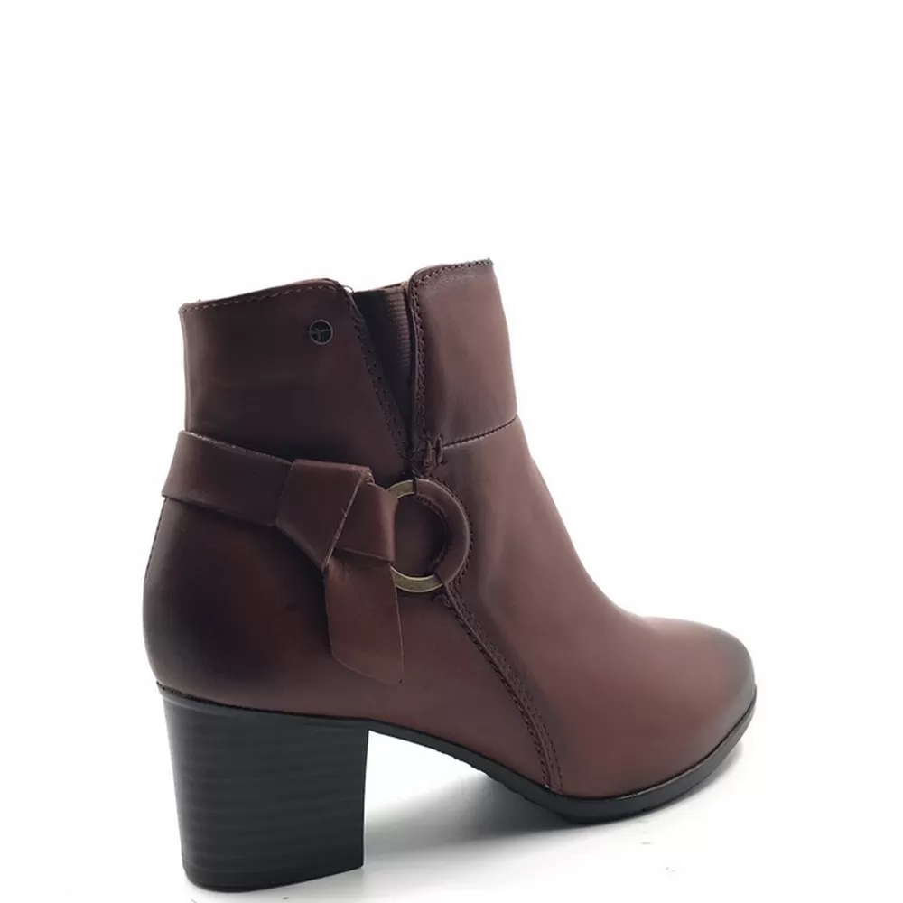 Γυναικεία Μποτάκια Ανατομικά  8-85303-29 328 σε Κονιάκ Χρωματισμό (CHESTNUT)