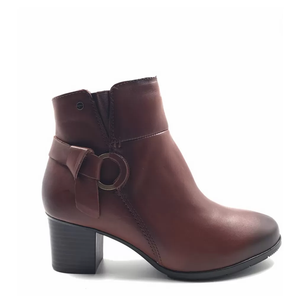 Γυναικεία Μποτάκια Ανατομικά  8-85303-29 328 σε Κονιάκ Χρωματισμό (CHESTNUT)